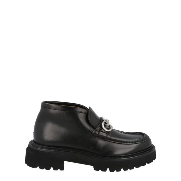 Ferragamo Geffer 2 Gancini Ankle Boots Black Mens